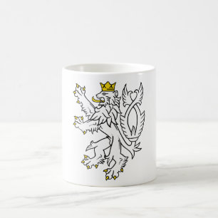 Taza De Café León heráldico bohemio