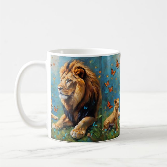Taza De Café León Y Cubo (Izquierda)