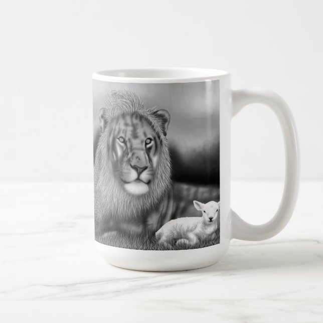 Taza De Café León y el cordero (Derecha)