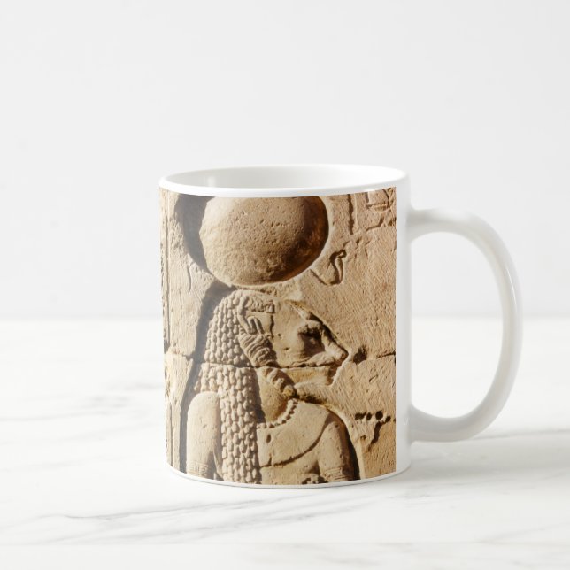 Taza De Café Leona de Sekhmet jeroglífica (Derecha)