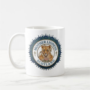 Taza De Café Leona Madre. Escocia