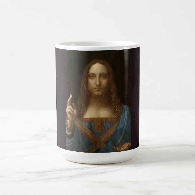Taza De Café Leonardo da Vinci 1500 Salvator Mundi (Centro)