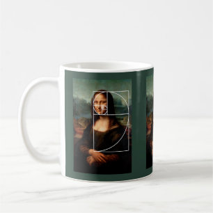 Taza De Café Leonardo da Vinci Mona Lisa Fibonacci Sequence