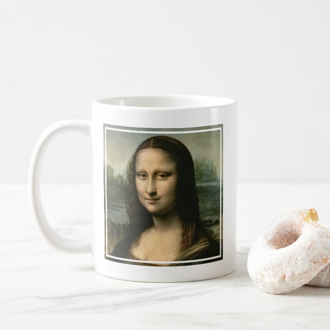 Taza De Café Leonardo Vinci | Mona Lisa, c.1503-6 (Con donut)