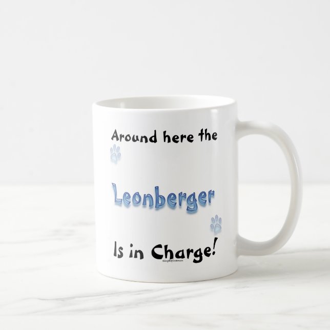 Taza De Café Leonberger Charge (Derecha)