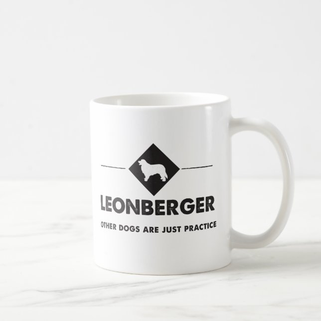 Taza De Café Leonberger - otros perros son práctica (Derecha)