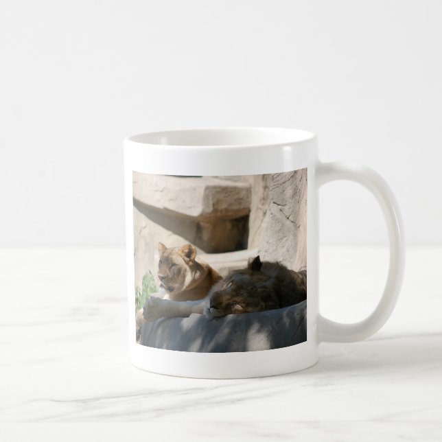 Taza De Café Leones africanos (Derecha)