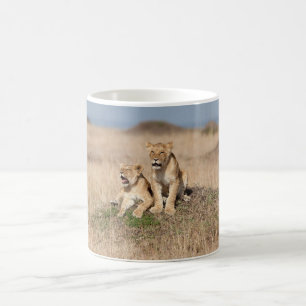 Taza De Café Leones jóvenes