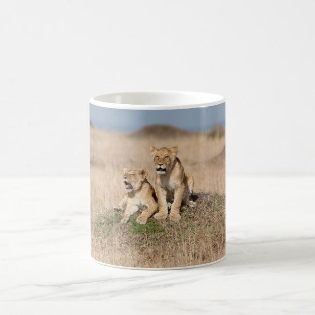 Taza De Café Leones jóvenes (Centro)