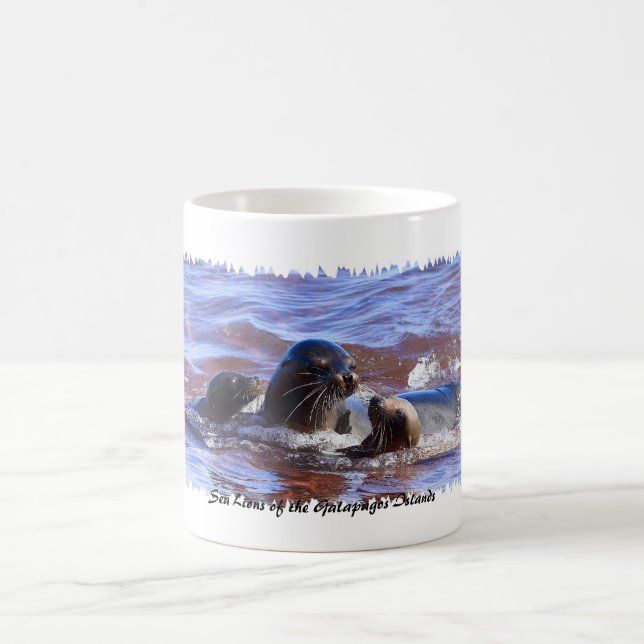 Taza De Café Leones marinos de Galapagosa (Centro)