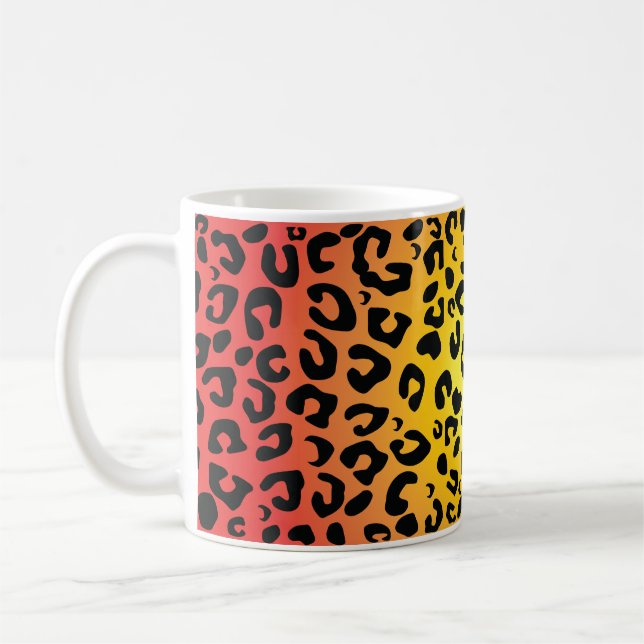 Taza De Café Leopard Design Mug (Izquierda)