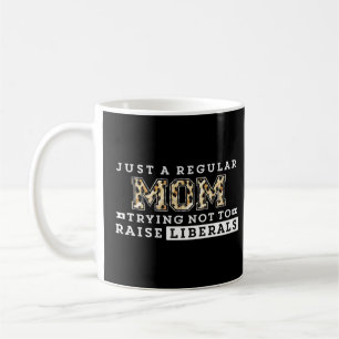 Taza De Café Leopard Mom Solo Una Mamá Regular Tratando De No C