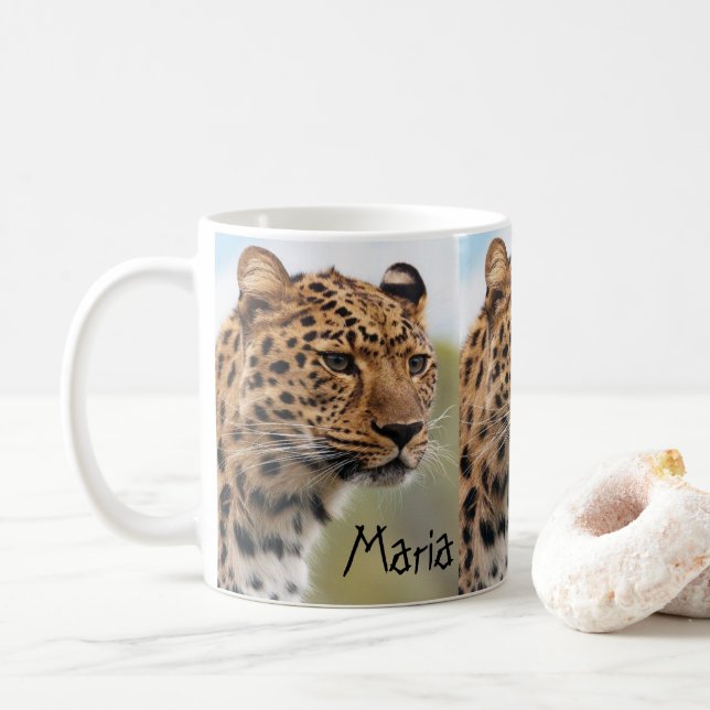 Taza De Café Leopard Mug (Con donut)