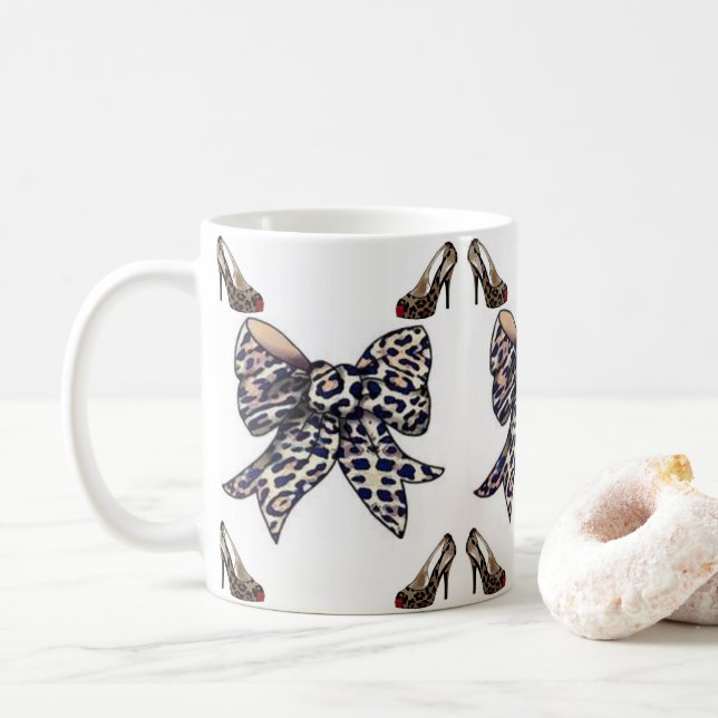 Taza De Café Leopard Mug (Con donut)