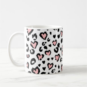 Taza De Café Leopard or jaguar seamless pattern, textured fashi