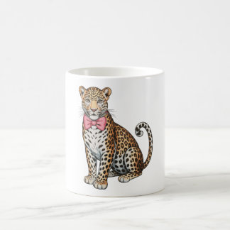 Taza De Café Leopard Pink Coquette Bow Girly Sublimation Art