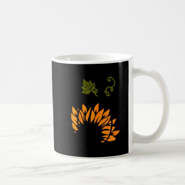 Taza De Café Leopard Pumpkin Sunflower Fall Autumn Halloween Th (Derecha)