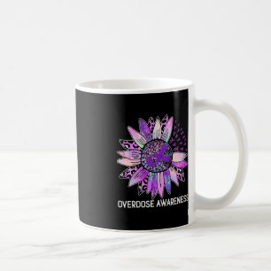 Taza De Café Leopard Sunflower Exceso de Conciencia Mes Púrpura