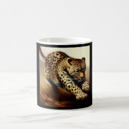 Taza De Café Leopardo (6) Gato salvaje