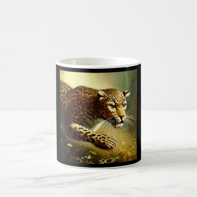 Taza De Café Leopardo (7) Gato salvaje (Centro)