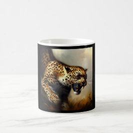 Taza De Café Leopardo (8) Gato salvaje