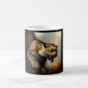 Taza De Café Leopardo (8) Gato salvaje