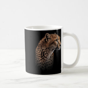 Taza De Café Leopardo Cheetah Tiger Leopard Face Gato de León