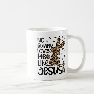 Taza De Café Leopardo Cristiano Ningún conejo me ama como Jesús