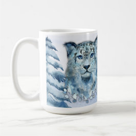 Taza De Café Leopardo de la nieve del solsticio de invierno