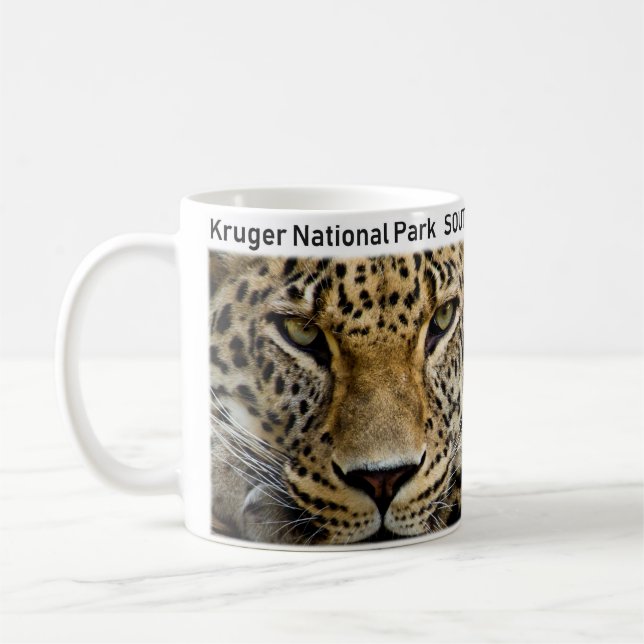Taza De Café Leopardo del Parque Nacional de Kruger (Izquierda)
