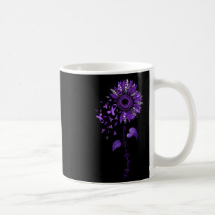 Taza De Café Leopardo Fibromialgia Conciencia Cinta púrpura