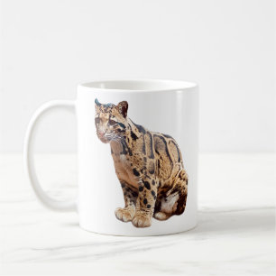 Taza De Café leopardo nublado fotografía selva gran gato animal