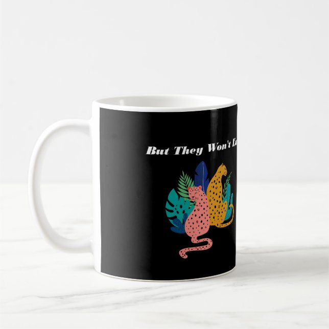 Taza De Café Leopardos de la comida facial (Izquierda)