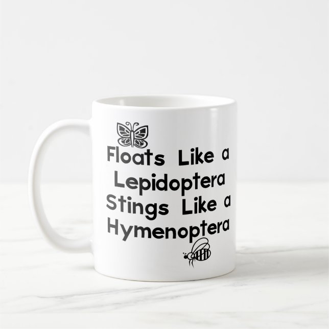 Taza De Café Lepidópteros de los flotadores (Izquierda)