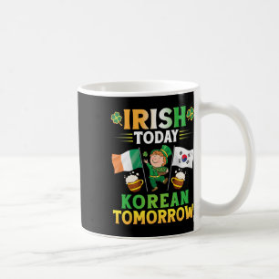 Taza De Café Leprechaun Dancing Flags Bebe Irlandés Hoy Coreano