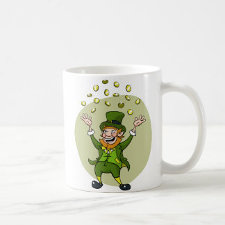 Taza De Café Leprechaun del dibujo animado