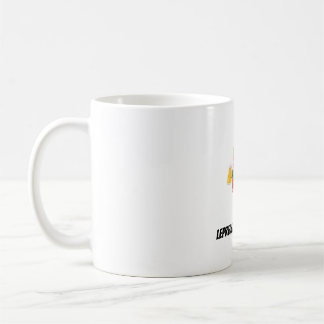 Taza De Café Leprechaun Divertido (Izquierda)