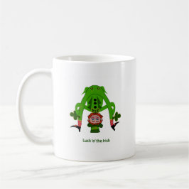Taza De Café Leprechaun divertido