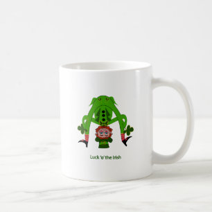 Taza De Café Leprechaun divertido