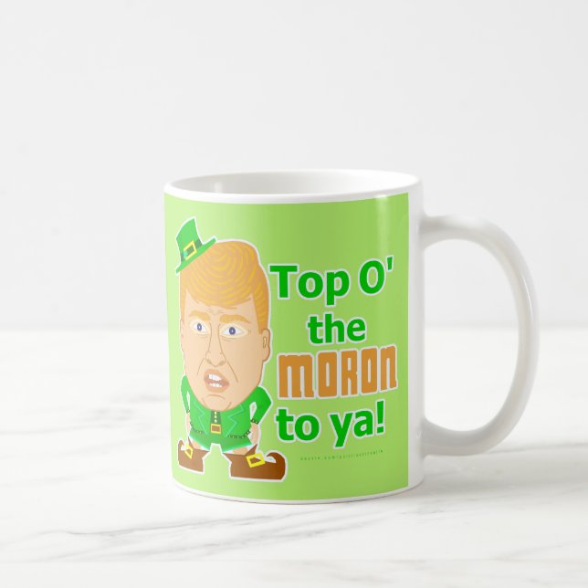 Taza De Café Leprechaun divertido del día del St Patricks de (Derecha)