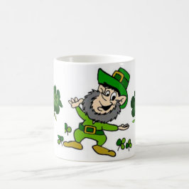 Taza De Café Leprechaun feliz