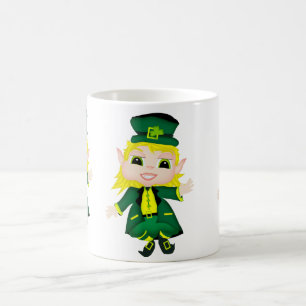 Taza De Café Leprechaun irlandés