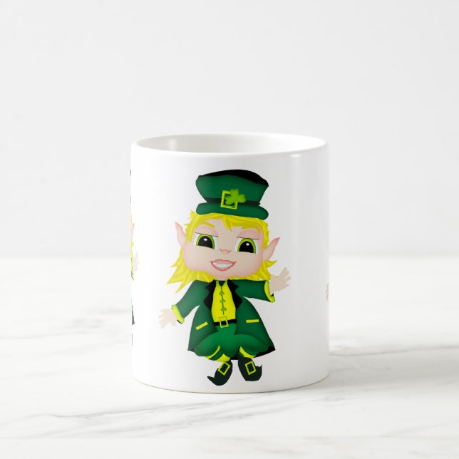 Taza De Café Leprechaun irlandés (Centro)