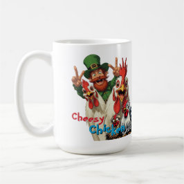 Taza De Café "Leprechaun Selfie" Chessy Chicken Selfies
