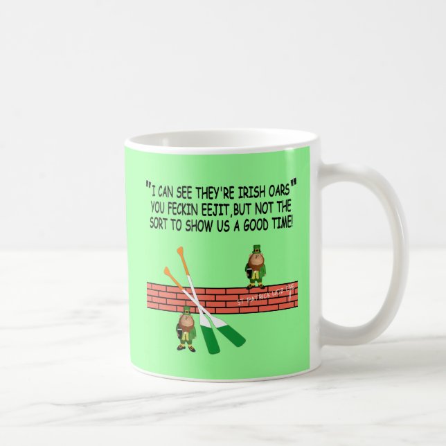 Taza De Café Leprechauns irlandeses divertidos (Derecha)