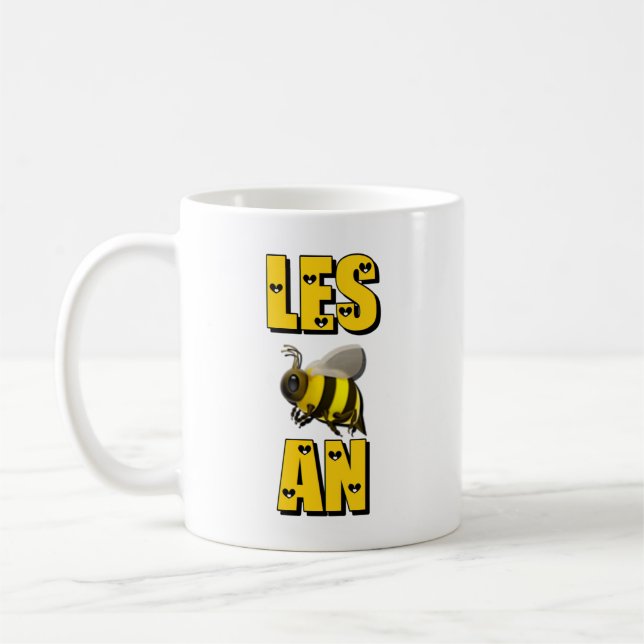Taza De Café LES 🐝 AN (Orgullo Lesbiano) (Izquierda)
