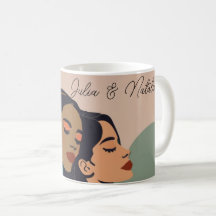 Lesbiana abstracta personalizada