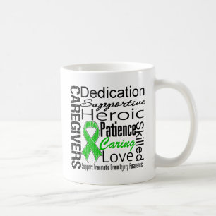 Taza De Café Lesión cerebral traumática del collage de los