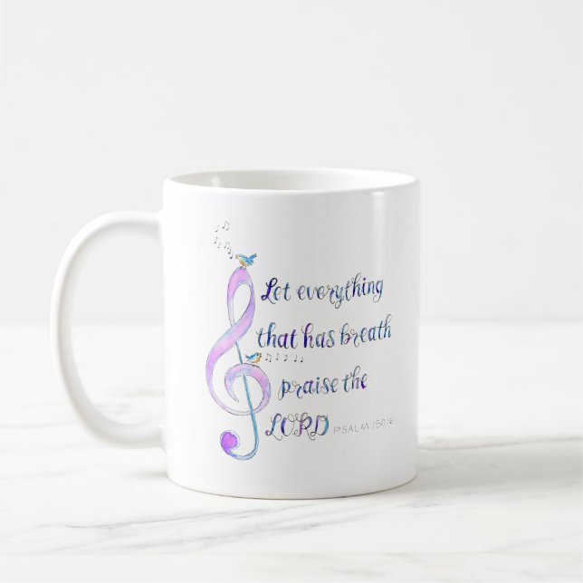 Taza De Café Let Everything That Has Breath Praise Mug (Izquierda)