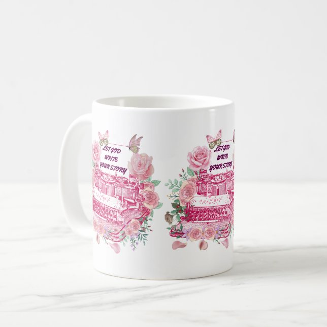 Taza De Café Let God write your story (Anverso izquierdo)